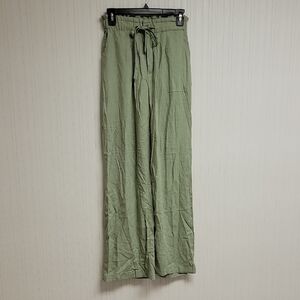 Thread And Supply Army Green Linen Blend Lightweight Pants Sz Small NWT